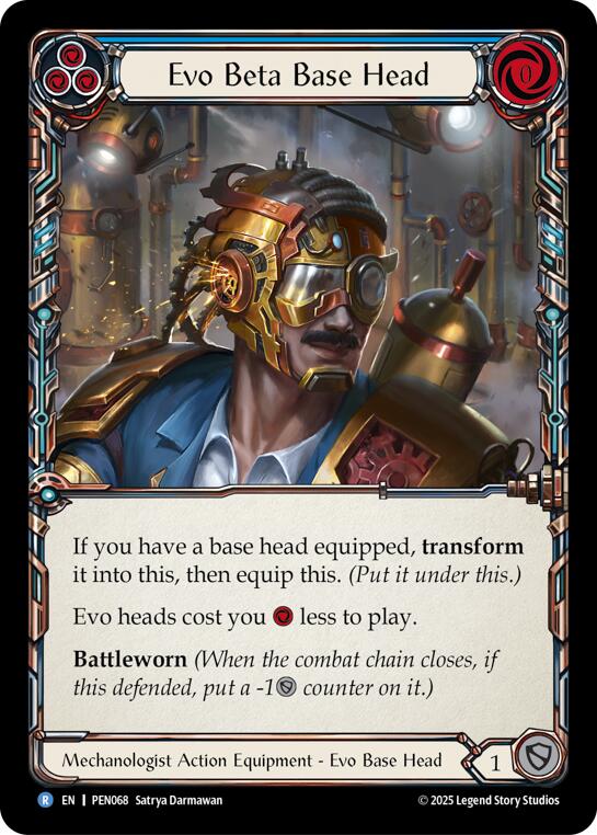 Evo Beta Base Head (Blue) (Regular) [PEN068] (Compendium of Rathe) | Gamers Paradise