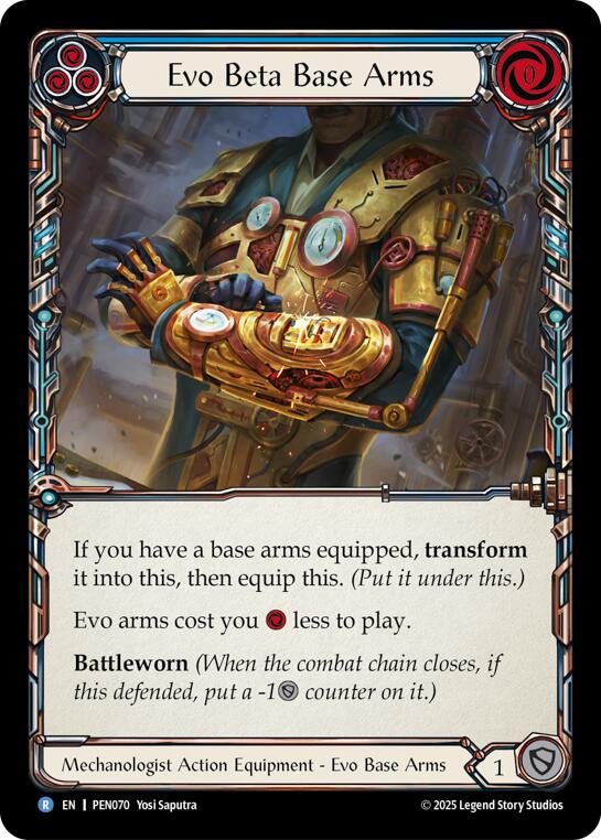 Evo Beta Base Arms (Blue) (Regular) [PEN070] (Compendium of Rathe) | Gamers Paradise