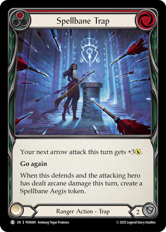 Spellbane Trap (Red) (Rainbow Foil) [PEN089] (Compendium of Rathe)  Rainbow Foil | Gamers Paradise