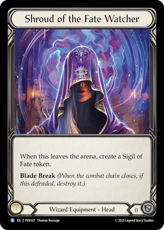 Shroud Of The Fate Watcher [PEN107] (Compendium of Rathe)  Cold Foil | Gamers Paradise