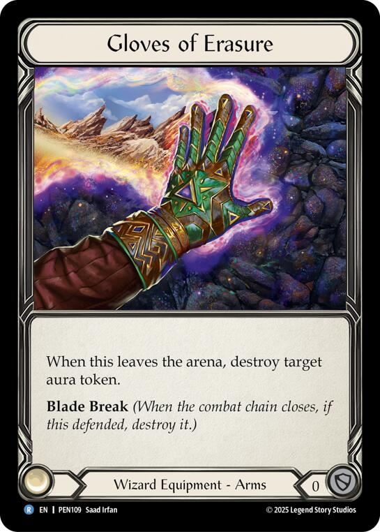 Gloves Of Erasure [PEN109] (Compendium of Rathe)  Cold Foil | Gamers Paradise