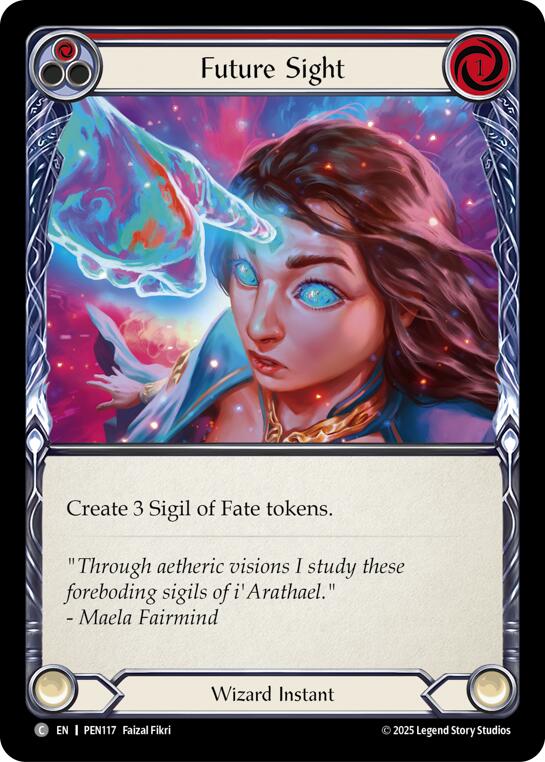 Future Sight (Red) (Rainbow Foil) [PEN117] (Compendium of Rathe)  Rainbow Foil | Gamers Paradise