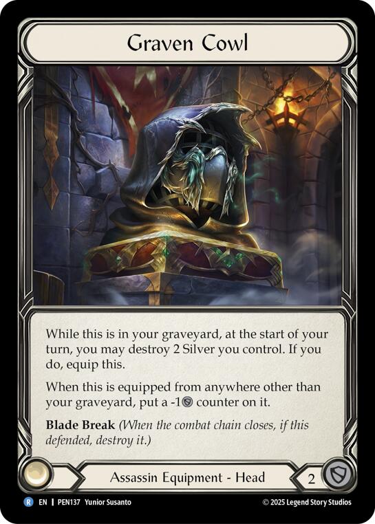 Graven Cowl [PEN137] (Compendium of Rathe)  Cold Foil | Gamers Paradise