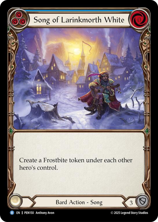 Song Of Larinkmorth White (Blue) (Rainbow Foil) [PEN150] (Compendium of Rathe)  Rainbow Foil | Gamers Paradise