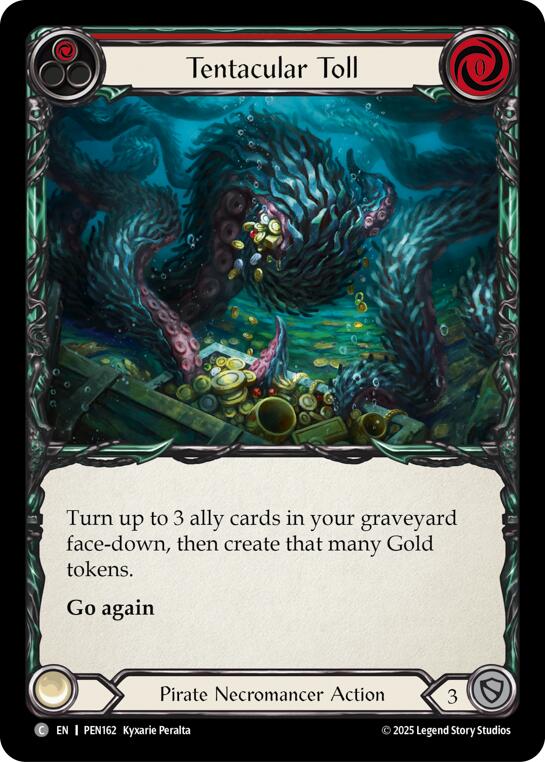 Tentacular Toll (Red) (Rainbow Foil) [PEN162] (Compendium of Rathe)  Rainbow Foil | Gamers Paradise