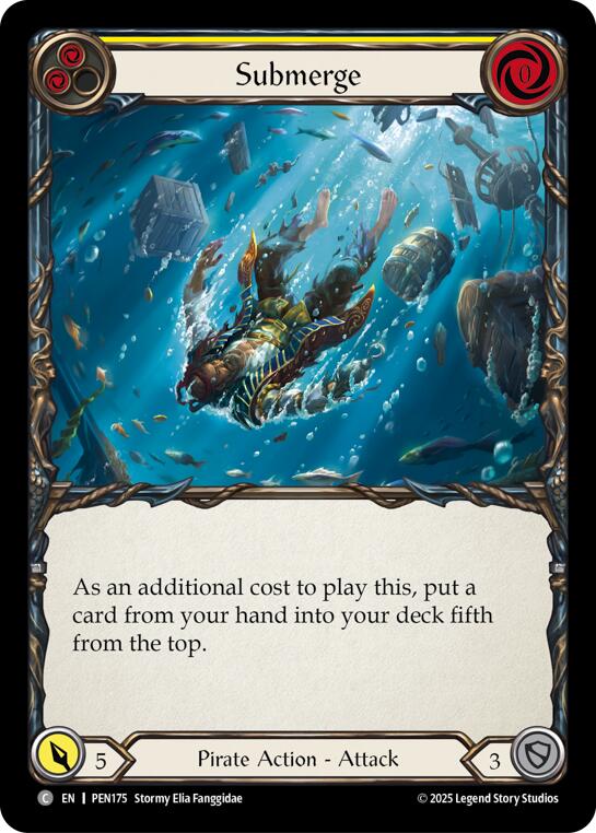Submerge (Yellow) (Rainbow Foil) [PEN175] (Compendium of Rathe)  Rainbow Foil | Gamers Paradise