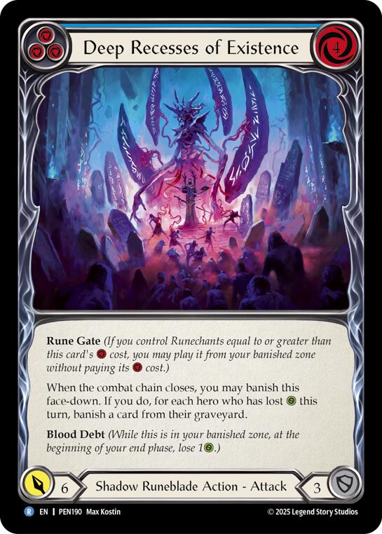 Deep Recesses Of Existence (Blue) (Rainbow Foil) [PEN190] (Compendium of Rathe)  Rainbow Foil | Gamers Paradise