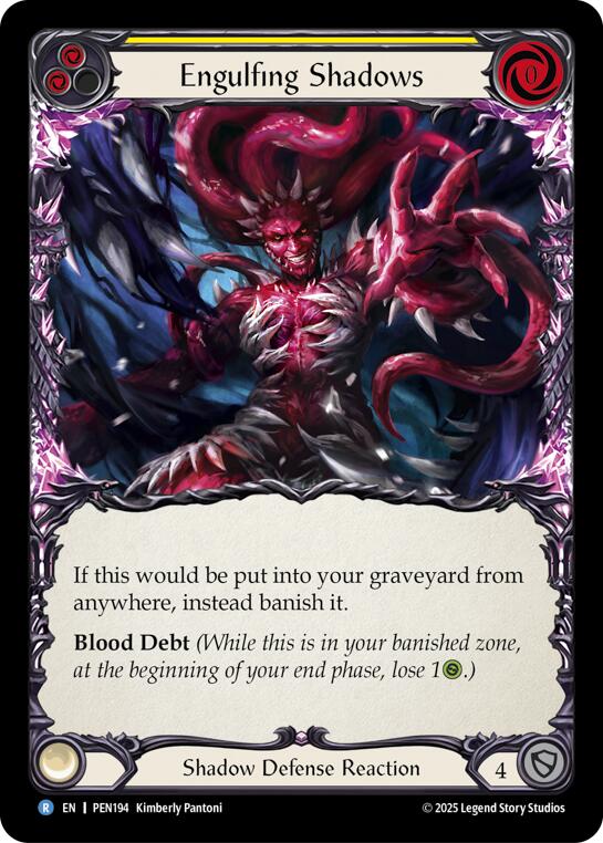 Engulfing Shadows (Yellow) (Regular) [PEN194] (Compendium of Rathe) | Gamers Paradise