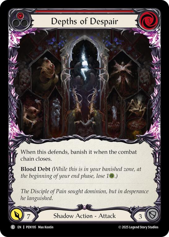 Depths Of Despair (Red) (Rainbow Foil) [PEN195] (Compendium of Rathe)  Rainbow Foil | Gamers Paradise