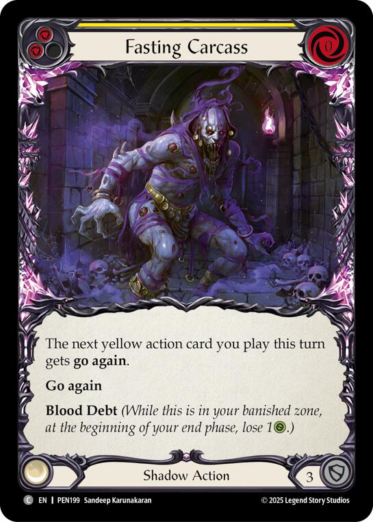 Fasting Carcass (Yellow) (Regular) [PEN199] (Compendium of Rathe) | Gamers Paradise