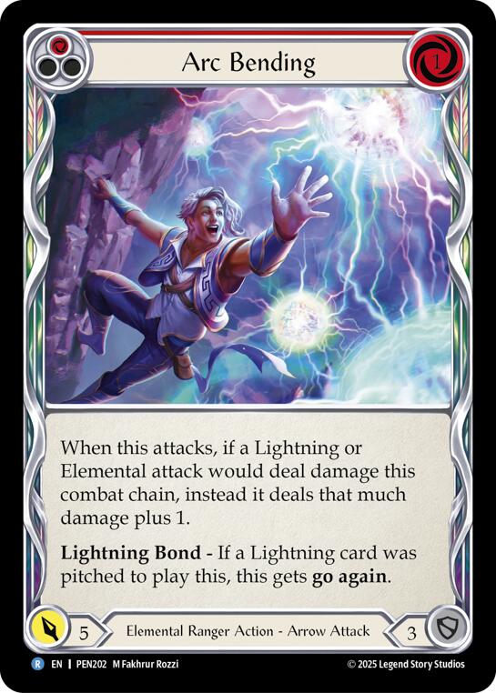 Arc Bending (Red) (Rainbow Foil) [PEN202] (Compendium of Rathe)  Rainbow Foil | Gamers Paradise