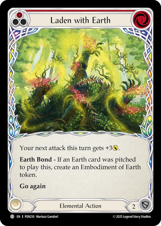 Laden With Earth (Red) (Regular) [PEN210] (Compendium of Rathe) | Gamers Paradise