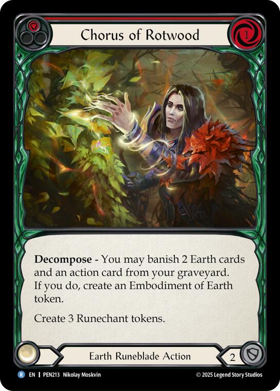 Chorus Of Rotwood (Red) (Regular) [PEN213] (Compendium of Rathe) | Gamers Paradise