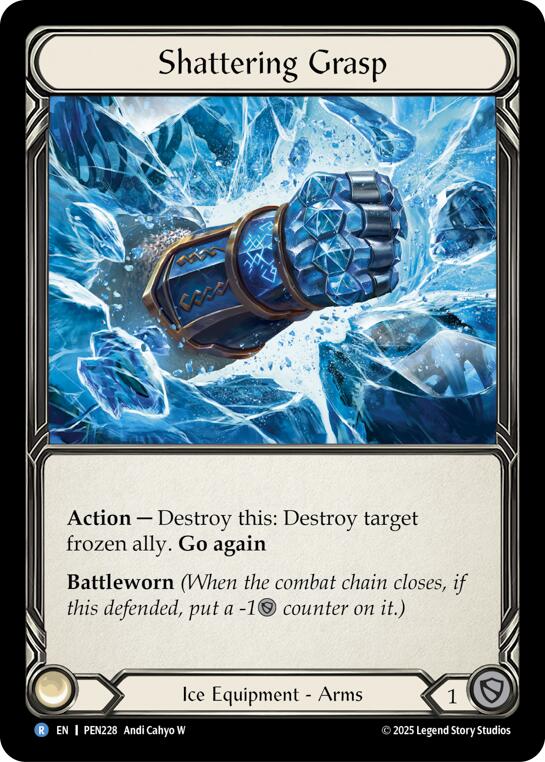 Shattering Grasp [PEN228] (Compendium of Rathe)  Cold Foil | Gamers Paradise