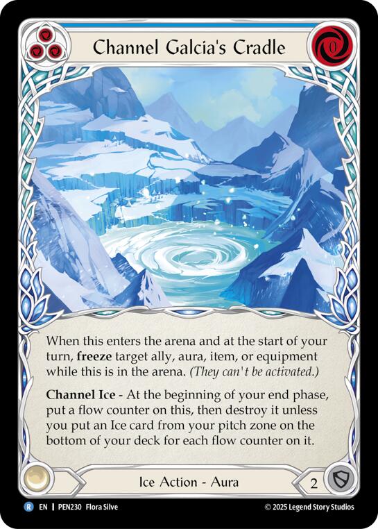 Channel Galcias Cradle (Blue) (Rainbow Foil) [PEN230] (Compendium of Rathe)  Rainbow Foil | Gamers Paradise