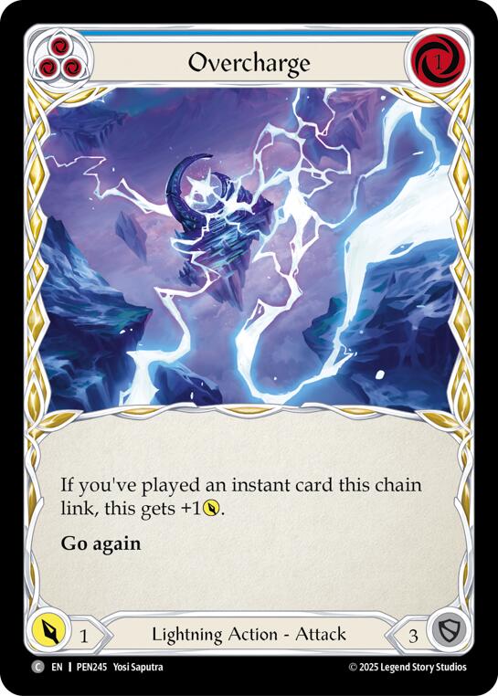 Overcharge (Blue) (Regular) [PEN245] (Compendium of Rathe) | Gamers Paradise