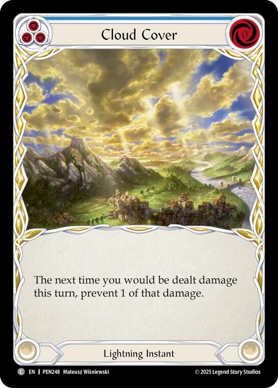 Cloud Cover (Blue) (Rainbow Foil) [PEN248] (Compendium of Rathe)  Rainbow Foil | Gamers Paradise