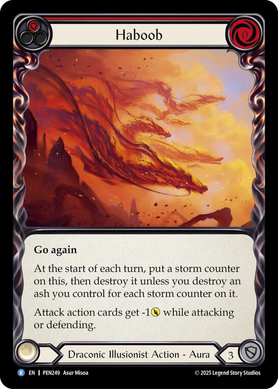 Haboob (Red) (Rainbow Foil) [PEN249] (Compendium of Rathe)  Rainbow Foil | Gamers Paradise