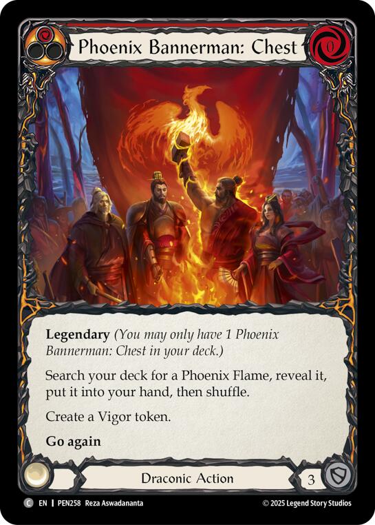 Phoenix Bannerman Chest (Red) (Regular) [PEN258] (Compendium of Rathe) | Gamers Paradise