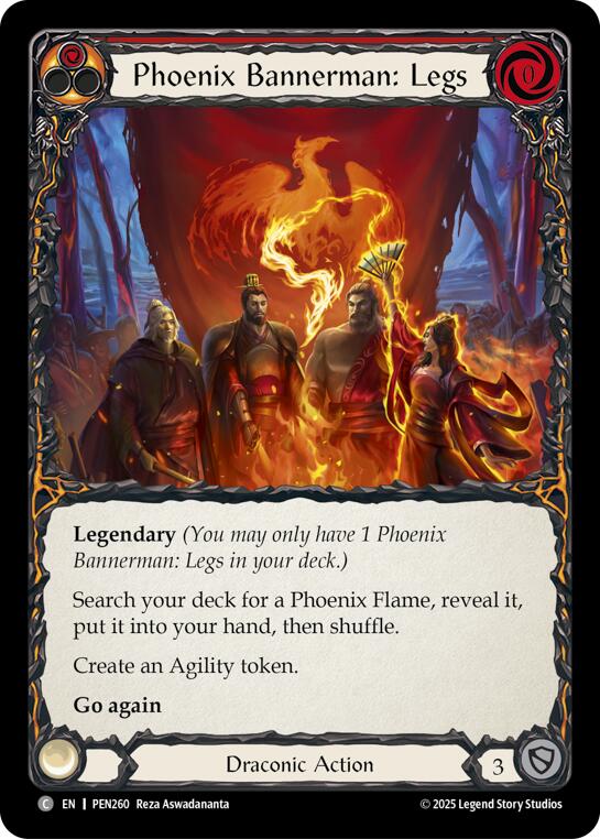 Phoenix Bannerman Legs (Red) (Regular) [PEN260] (Compendium of Rathe) | Gamers Paradise