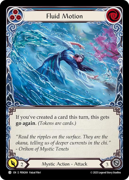 Fluid Motion (Blue) (Rainbow Foil) [PEN269] (Compendium of Rathe)  Rainbow Foil | Gamers Paradise