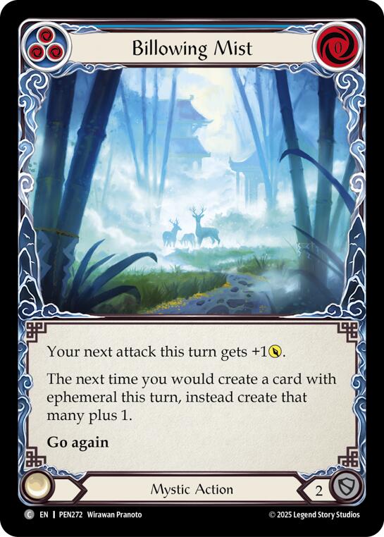 Billowing Mist (Blue) (Rainbow Foil) [PEN272] (Compendium of Rathe)  Rainbow Foil | Gamers Paradise