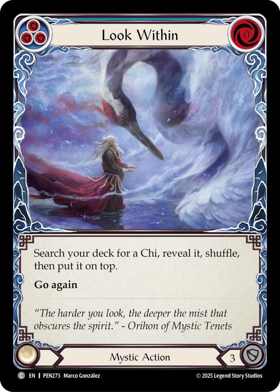 Look Within (Blue) (Rainbow Foil) [PEN273] (Compendium of Rathe)  Rainbow Foil | Gamers Paradise