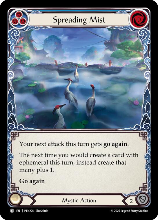 Spreading Mist (Blue) (Rainbow Foil) [PEN274] (Compendium of Rathe)  Rainbow Foil | Gamers Paradise
