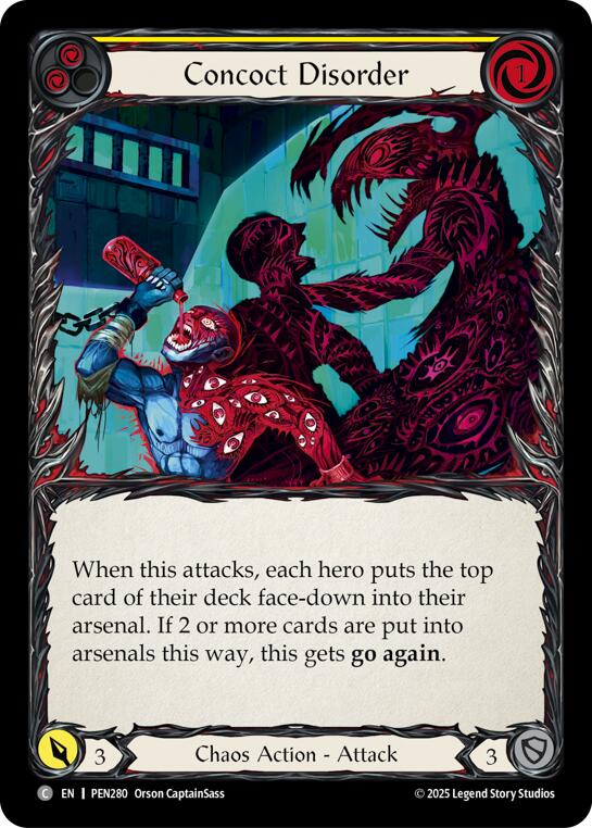 Concoct Disorder (Yellow) (Rainbow Foil) [PEN280] (Compendium of Rathe)  Rainbow Foil | Gamers Paradise