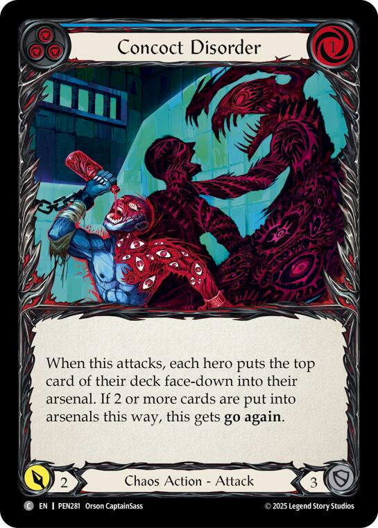 Concoct Disorder (Blue) (Rainbow Foil) [PEN281] (Compendium of Rathe)  Rainbow Foil | Gamers Paradise