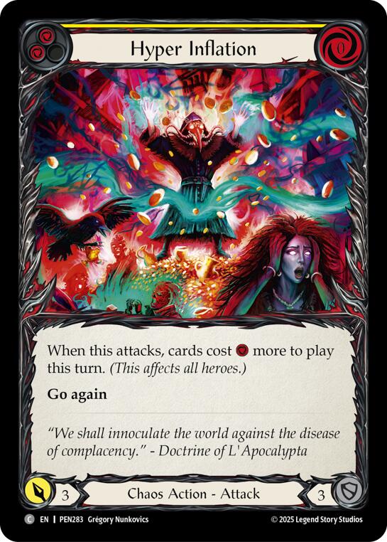 Hyper Inflation (Yellow) (Regular) [PEN283] (Compendium of Rathe) | Gamers Paradise