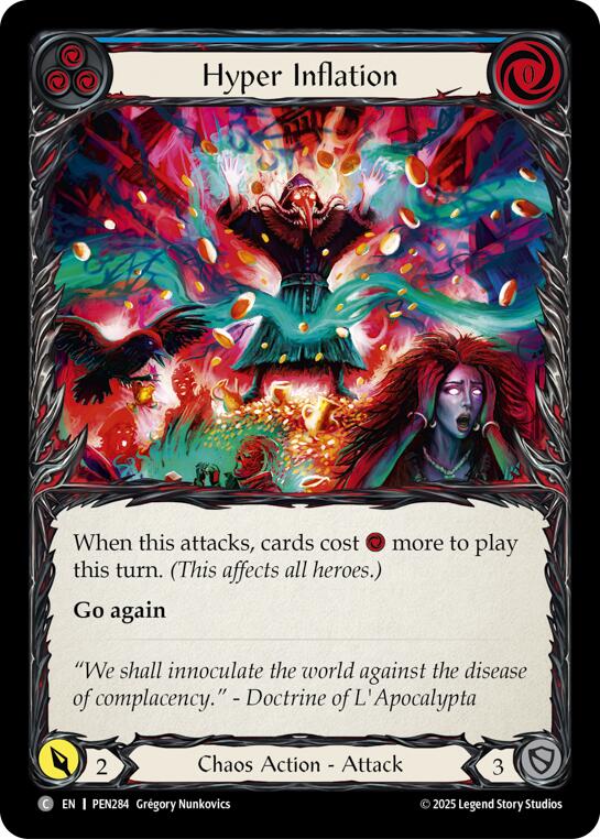 Hyper Inflation (Blue) (Regular) [PEN284] (Compendium of Rathe) | Gamers Paradise