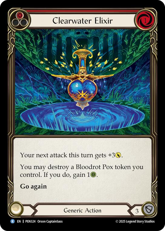 Clearwater Elixir (Red) (Rainbow Foil) [PEN324] (Compendium of Rathe)  Rainbow Foil | Gamers Paradise