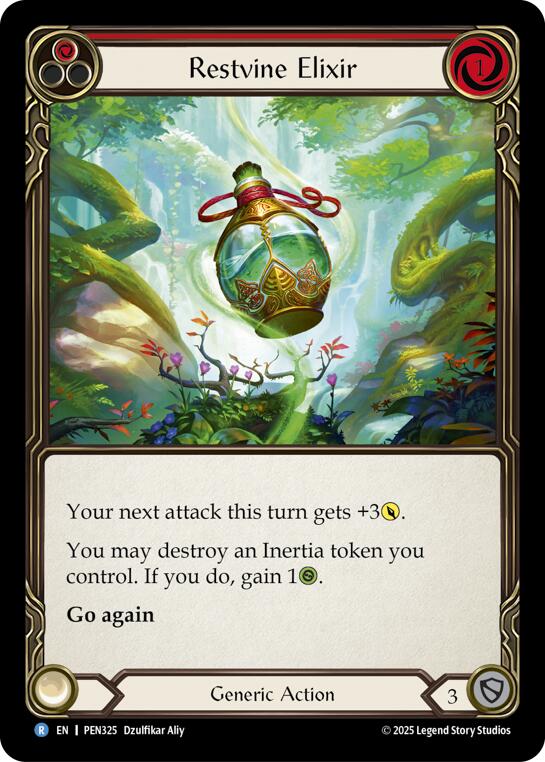 Restvine Elixir (Red) (Rainbow Foil) [PEN325] (Compendium of Rathe)  Rainbow Foil | Gamers Paradise