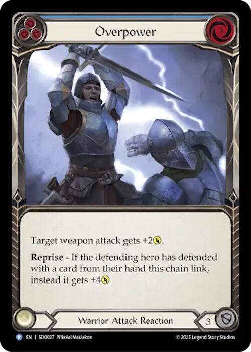 Overpower (Blue) (Regular) [SDO027] (Silver Age Chapter 2) | Gamers Paradise