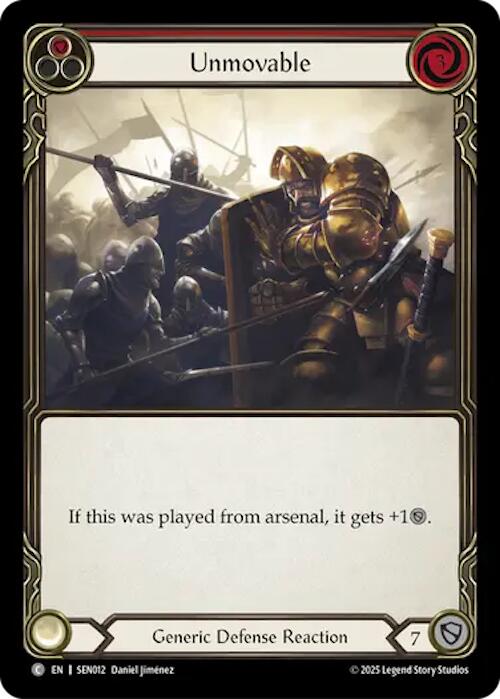 Unmovable (Red) (Regular) [SEN012] (GEM Pack 2) | Gamers Paradise