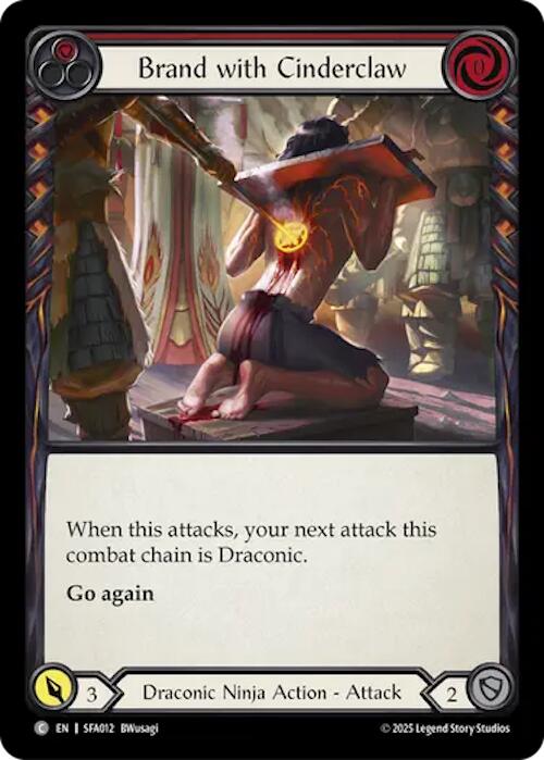 Brand with Cinderclaw (Red) (Regular) [SFA012] (Silver Age Chapter 2) | Gamers Paradise