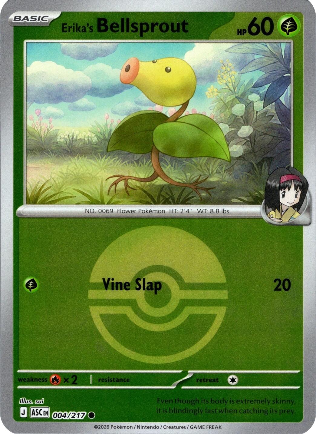 Erika's Bellsprout (004/217) (Poke Ball) [Mega Evolution: Ascended Heroes] | Gamers Paradise