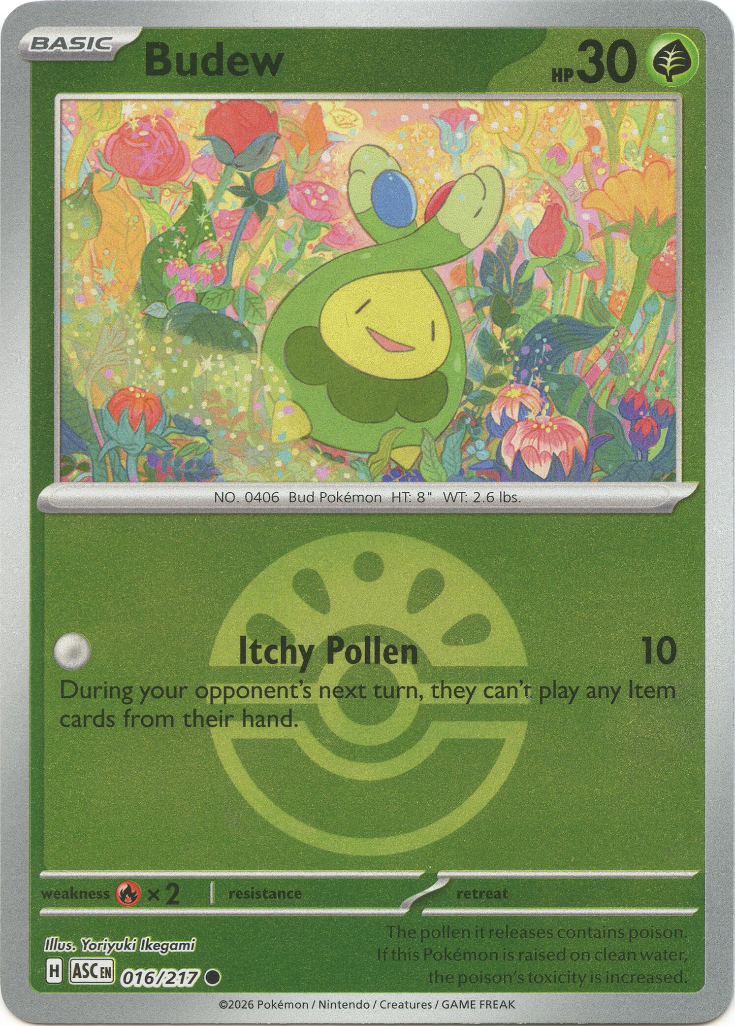 Budew (016/217) (Friend Ball) [Mega Evolution: Ascended Heroes] | Gamers Paradise