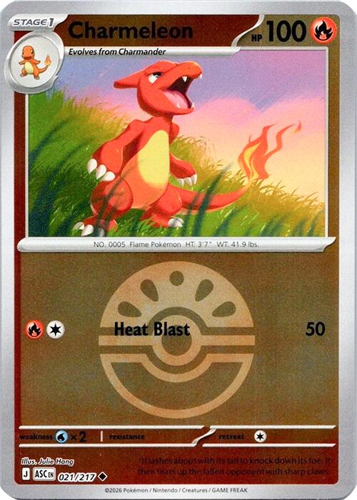 Charmeleon (021/217) (Quick Ball) [Mega Evolution: Ascended Heroes] | Gamers Paradise