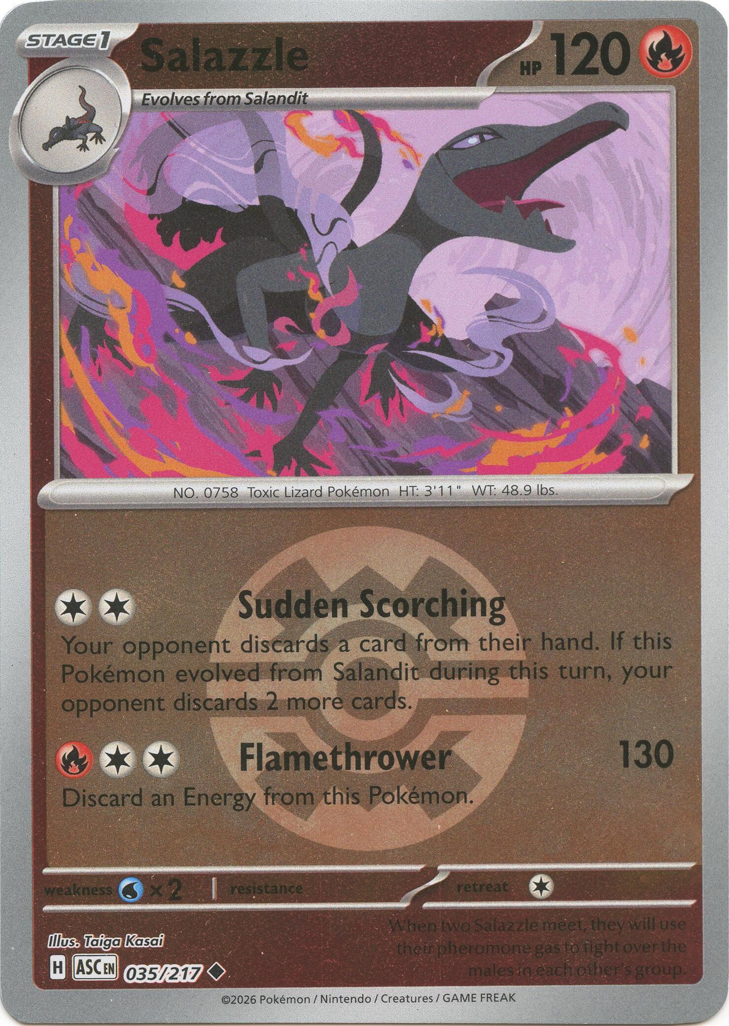Salazzle (035/217) (Quick Ball) [Mega Evolution: Ascended Heroes] | Gamers Paradise