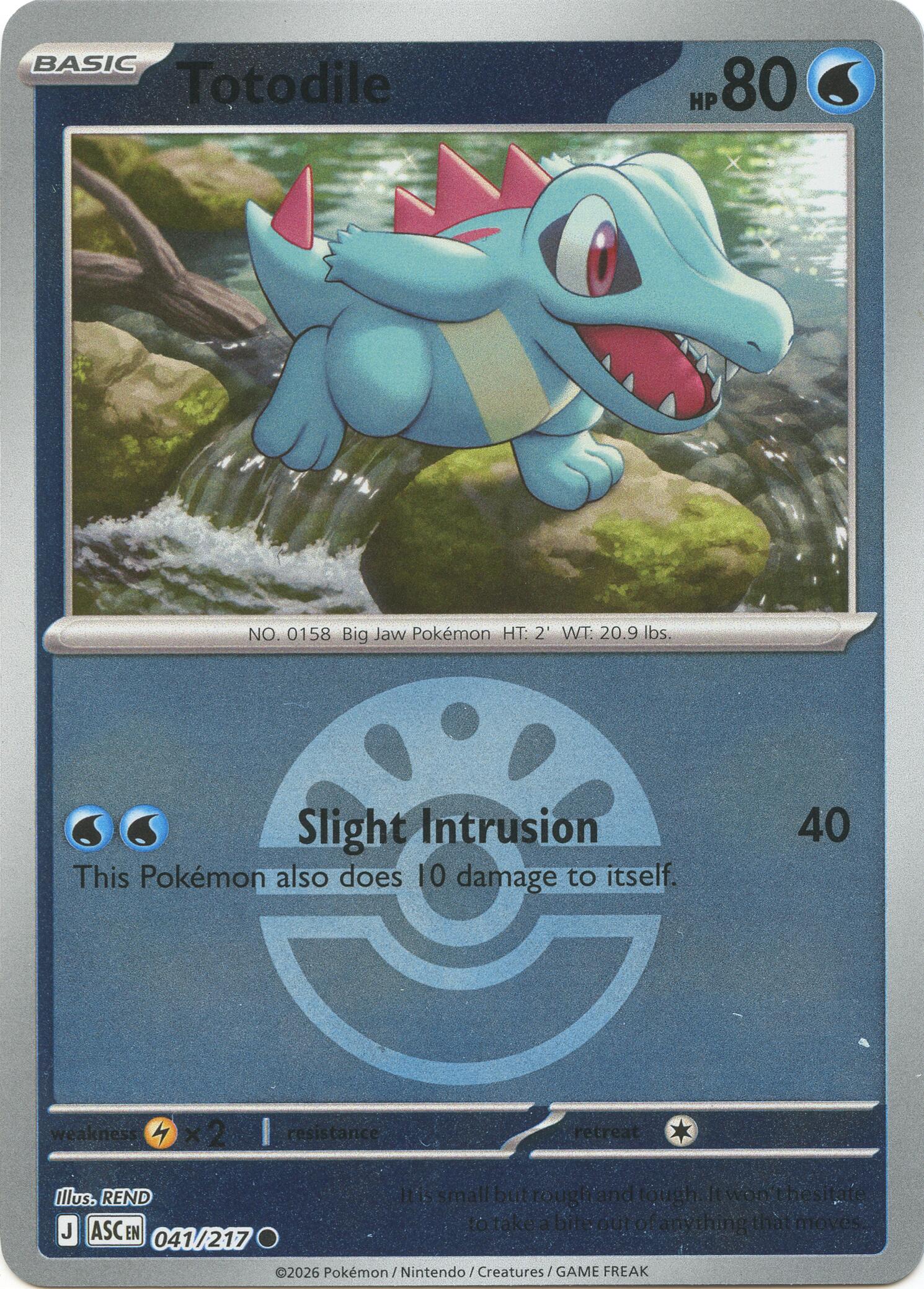 Totodile (041/217) (Friend Ball) [Mega Evolution: Ascended Heroes] | Gamers Paradise