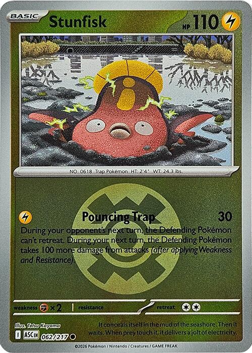 Stunfisk (062/217) (Quick Ball) [Mega Evolution: Ascended Heroes] | Gamers Paradise