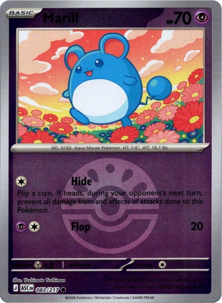 Marill (083/217) (Friend Ball) [Mega Evolution: Ascended Heroes] | Gamers Paradise