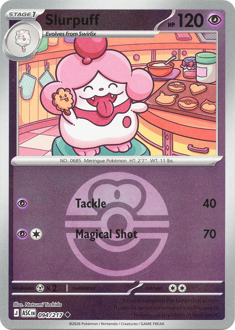 Slurpuff (094/217) (Love Ball) [Mega Evolution: Ascended Heroes] | Gamers Paradise