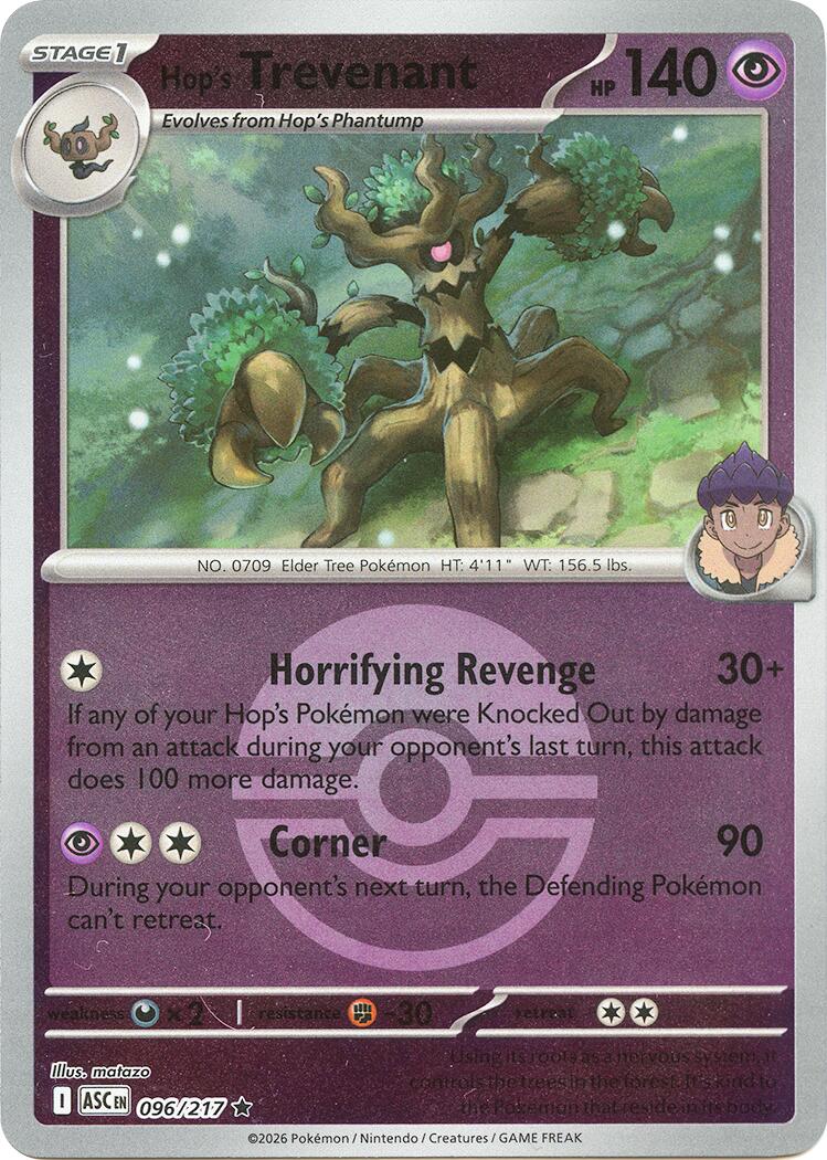 Hop's Trevenant (096/217) (Poke Ball) [Mega Evolution: Ascended Heroes] | Gamers Paradise
