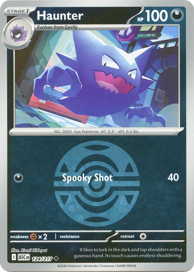 Haunter (124/217) (Dusk Ball) [Mega Evolution: Ascended Heroes] | Gamers Paradise