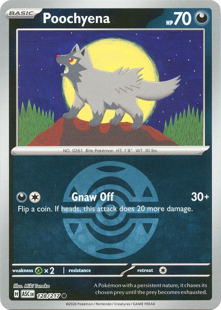 Poochyena (128/217) (Dusk Ball) [Mega Evolution: Ascended Heroes] | Gamers Paradise