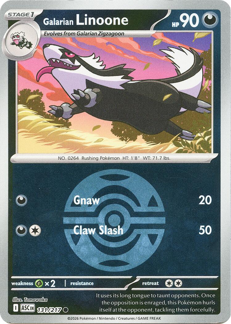 Galarian Linoone (131/217) (Dusk Ball) [Mega Evolution: Ascended Heroes] | Gamers Paradise