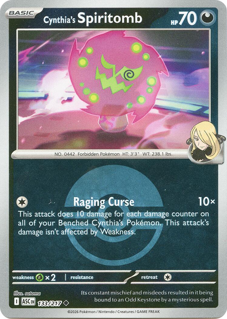 Cynthia's Spiritomb (133/217) (Poke Ball) [Mega Evolution: Ascended Heroes] | Gamers Paradise